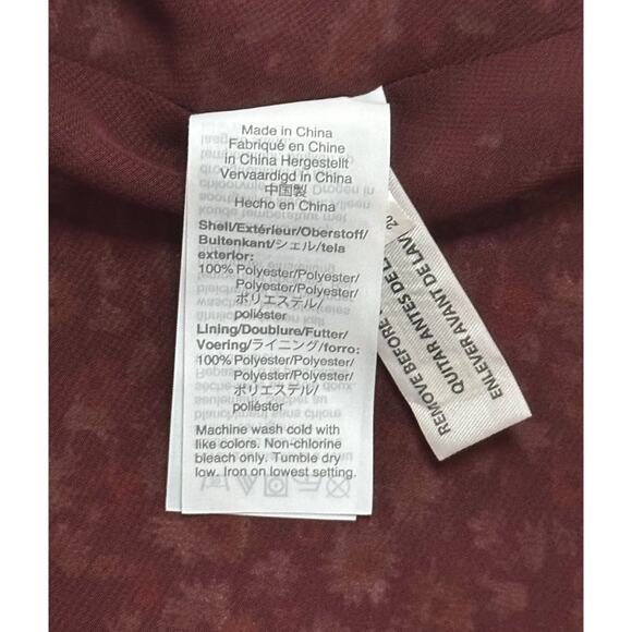 MADEWELL Clipdot Faux Wrap Midi Dress Floral Spring Prairie Cottagecore 6 Red - Picture 12 of 13